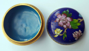chinese cloisonné enamel trinket pot