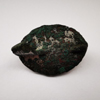 roman gilded glass plate brooch