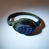 roman bronze ring with nicolo intaglio